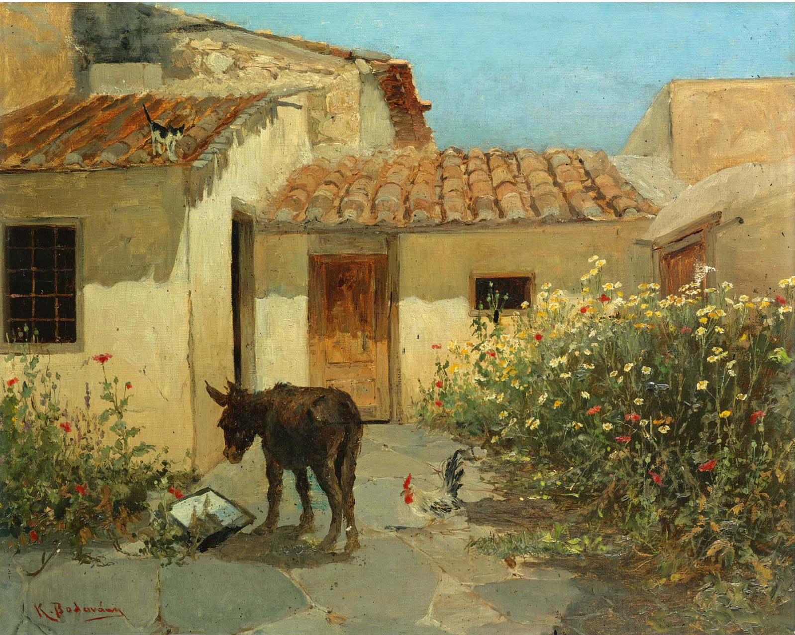 in the garden